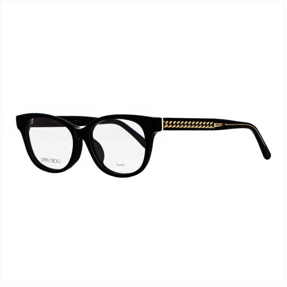 Jimmy Choo Cateye Eyeglasses JC198F 807 Black 52mm 198F